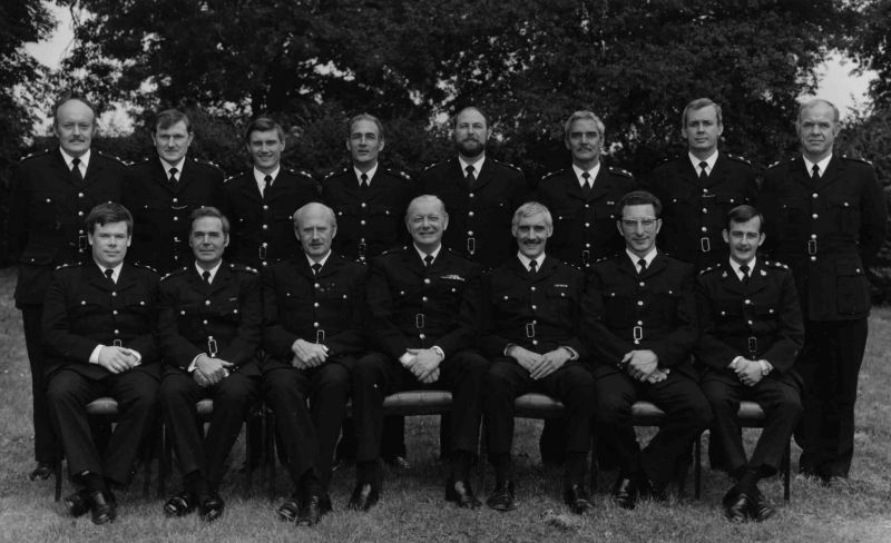 Inspectors Initial Course WYMP Training School, Bishopgarth September 1979
Insp J.M. Agar first on left, front row

