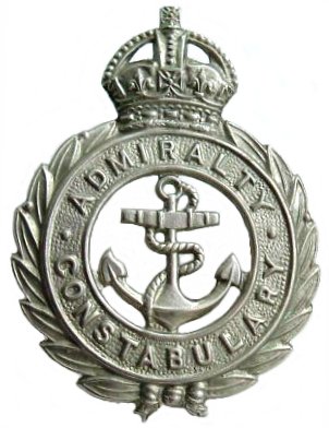 Admiralty Constabulary Cap Badge KC
Keywords: Admiralty Constabulary Cap Badge KC