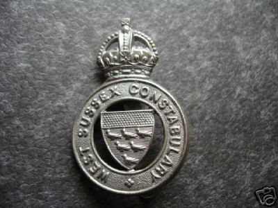 West Sussex Constabulary Cap Badge KC
Keywords: West Sussex Cap Badge KC