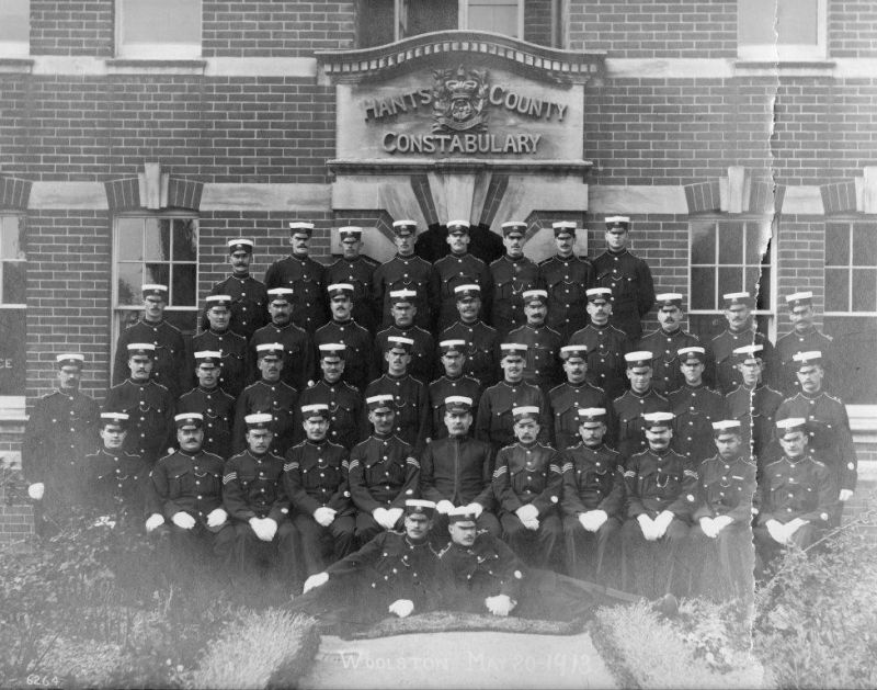 HAMPSHIRE COUNTY CONSTABULARY
Taken at Woolston on 20/May/1913
