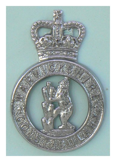 Warwickshire Constabulary QC Cap Badge (Ref 841)