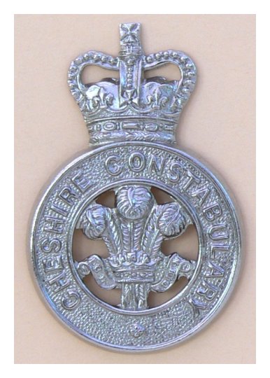 Cheshire Constabulary QC Cap Badge (Ref 640)