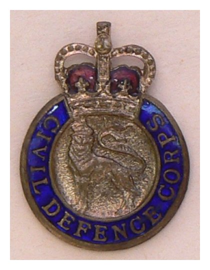 Civil Defence Corps lapel badge (R634)