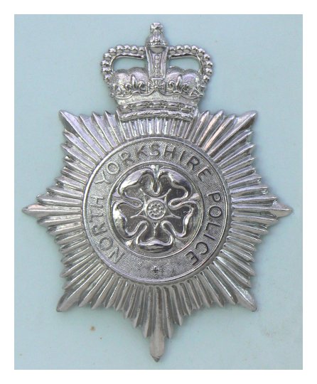 North Yorkshire Police QC Helmet Plate (Ref: 808)