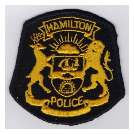 Hamilton Police Patch (Ref 597)