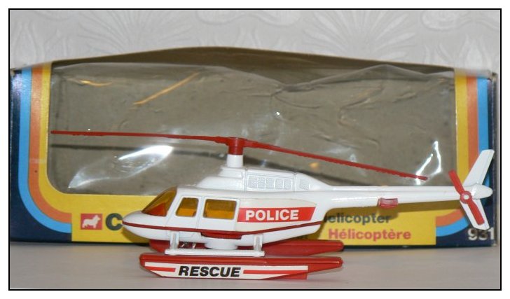 Jet Ranger Police Helicopter with box (Ref V009)