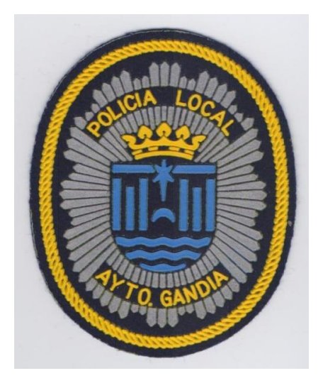 Ajuntament de Gandia Policia Local Patch (Ref: 529)