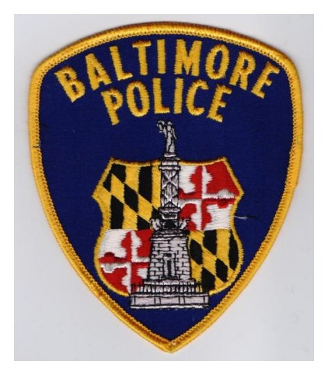 Baltimore Police Patch (Ref: 573)