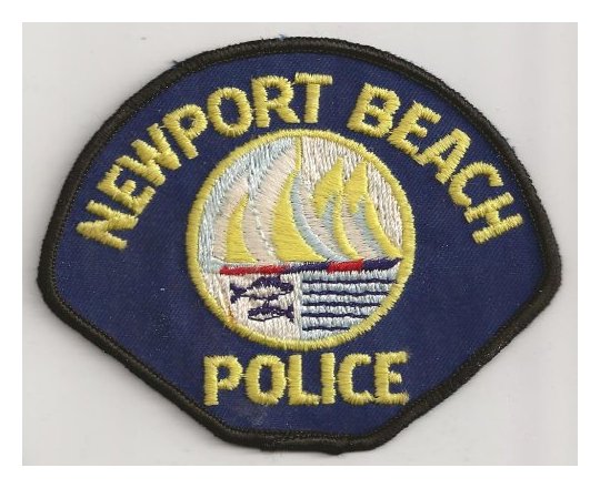 Newport Beach Police (California) Patch (G274)