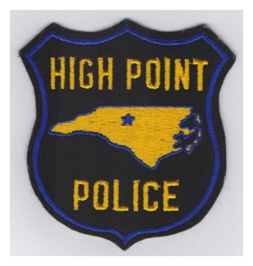 High Point Police Patch (Ref: 556)