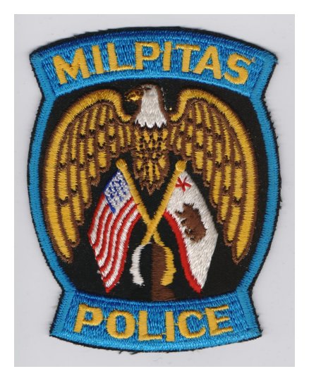 Milpitas Police Patch (R717)