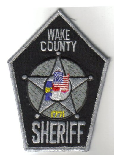 Wake County Sheriff Police Patch (Ref: 328)